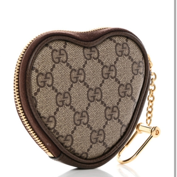 GUCCI X BNF GG Supreme Monogram Textured Calfskin Coin Purse with Bananya Print - Picture 2 of 8